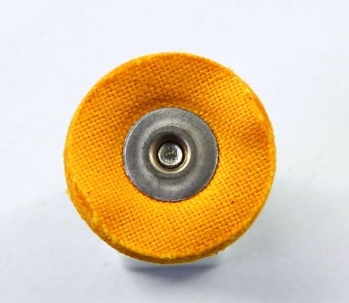 20pcs 22mm Yellow cloth Wheel Miniature Polishing Brush
