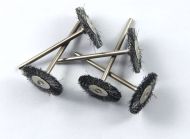 20pcs  22mm Crimped steel wire Wheel Miniature Polishing Brush