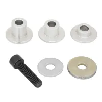 15mm length 22mm to 12mm Grinding Wheel Bore Adapter | Aluminum Reducer Bushing with Reverse-Thread Screw & Thickened Spacer Plate | Angle Grinder Wheel Conversion Kit